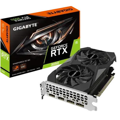 GIGABYTE GeForce RTX 3050 WINDFORCE OC 6GB GDDR6 Graphics Card