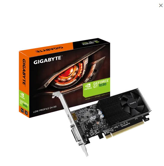 Gigabyte GT 1030 Low Profile D4 2GB DDR4 Graphics Card